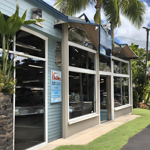 Image of professional commercial window cleaning in Kona Hawaii