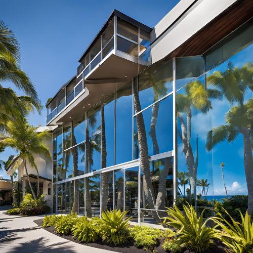 Image of Commercial Window Cleaning Service in Kona Hawaii